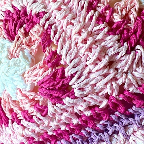 STEVE MADDEN Crochet Straw Paper Wide Brim Hat Bohemian Inspired OS NEW - Picture 6 of 10